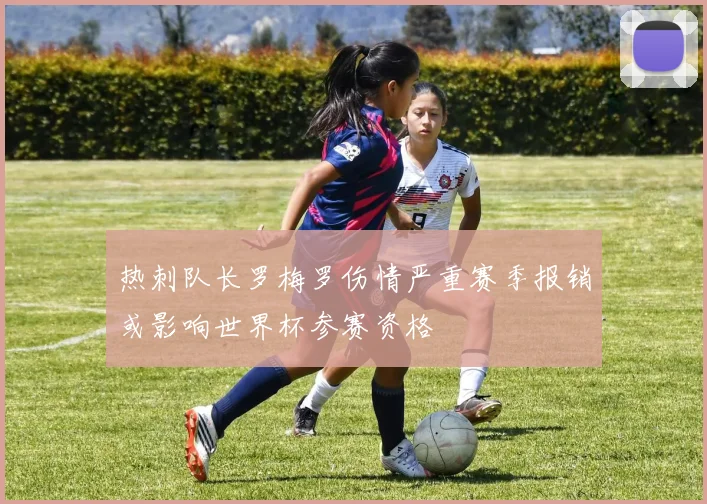热刺队长罗梅罗伤情严重赛季报销或影响世界杯参赛资格